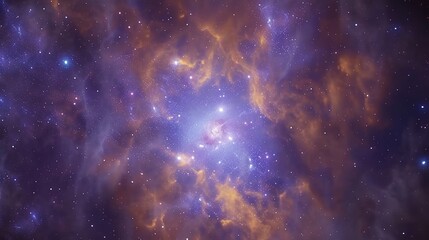 Fototapeta premium _Space_scene_with_stars_in_the_galaxy._Pano