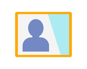 Human icon. Vector simple color flat illustration.