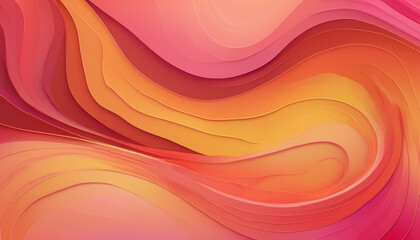 Fototapeta premium Golden Hour Sunset Gradient Flow