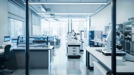 Advanced robotics research event modern laboratory scientific environment high-tech workspace innovative concepts for development