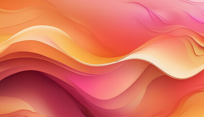 Fototapeta premium Golden Hour Sunset Gradient Flow
