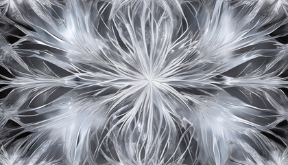 Frosty Crystal Abstract Lines