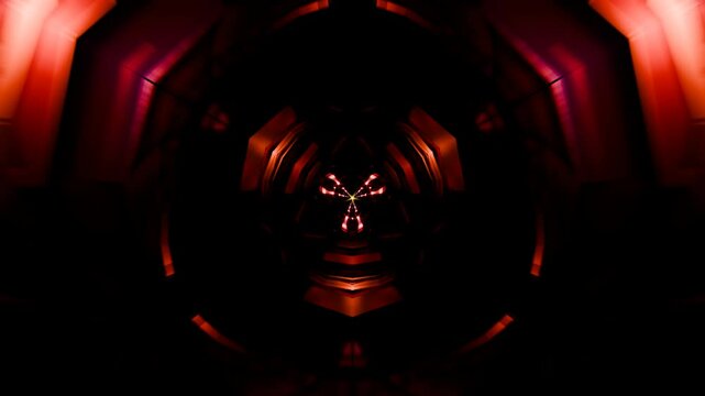 Flashing Neon Designs Energize the Crowd in a Dynamic VJ Loop