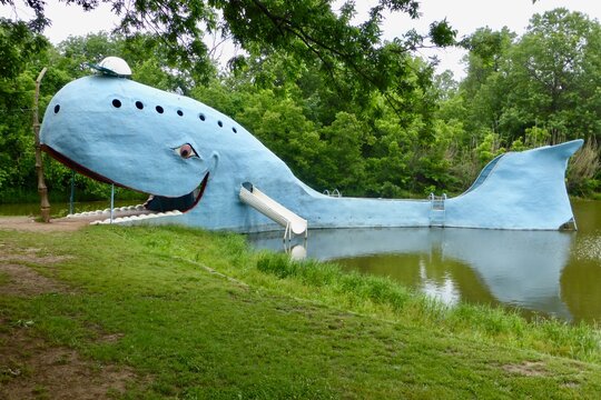 The Blue Whale of Catoosa on Route 66. Catoosa, OK, USA. June 6, 2014. 