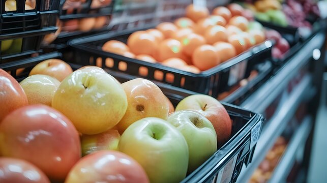 Sensor Technology Monitoring Packaged Fruit Freshness in Grocery Store