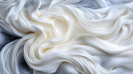 Fototapeta premium A close up of a white and black fabric