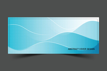 Fototapeta premium Abstract background design for social media facebook cover, banner, poster, flyer, template