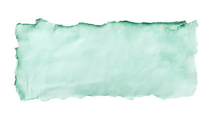 Obraz premium Torn watercolor paper, mint green