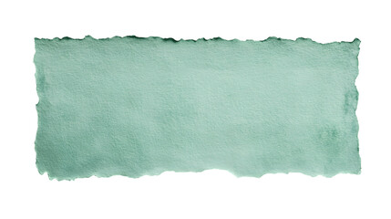 Obraz premium Torn watercolor paper, mint green