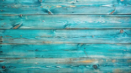 A rustic teal wooden plank background with faded paint and visible grain patterns.