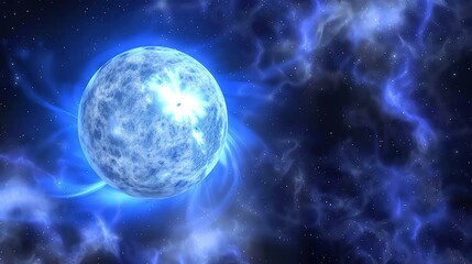 Obraz premium Star_Earth_Sky_Blue_Cosmic_Texture_Blue