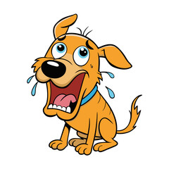 funny crying dog