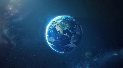 Fototapeta premium Star_Earth_Sky_Blue_Cosmic_Texture_Blue