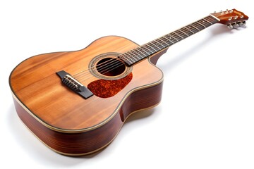 Obraz premium acoustic guitar isolated on white Background 