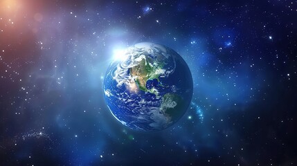 Obraz premium Star_Earth_Sky_Blue_Cosmic_Texture_Blue