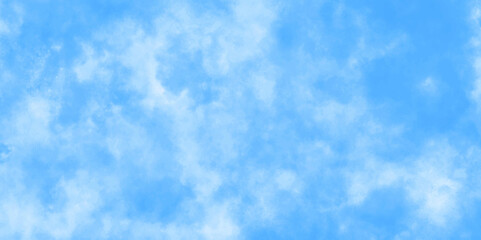 Abstract background with panorama of blue sky and white cloud nature design. horizon spring morning sky with clouds background. hand painted watercolor shades sky clouds.	
