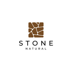 Stone ceramics logo design vector