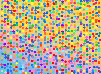 pattern with colorful confetti