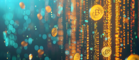 "Exploring the Future: Innovative Cryptocurrency and Blockchain Digital Illustration Revealing Cutting-Edge Financial Technology Concepts"