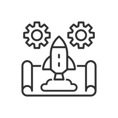 Project Launch Icon - Startup Icon