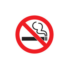 no smoking icon symbol sign vector