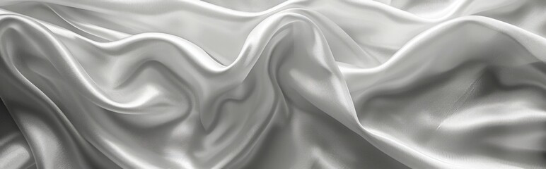 Obraz premium Abstract White Silk Drape