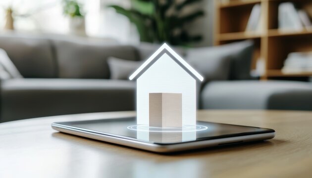 A holographic timeline displaying shipping updates, showing where a package is in real-time.