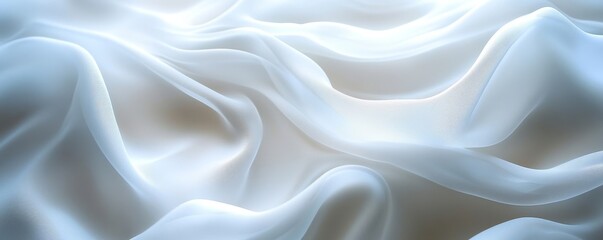 Obraz premium white background with smooth lines, Generative AI