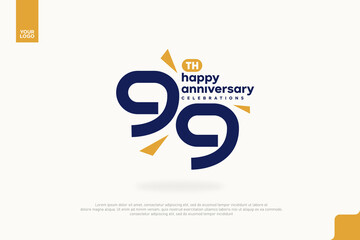 99th Happy Anniversary number type