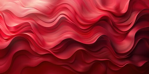 Abstract Red Wavy Pattern