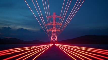 A holographic power outage tracker projecting affected areas and estimated restoration times in a dynamic, 3D format.