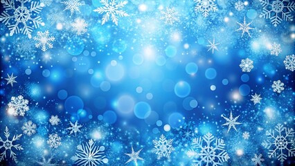 blue christmas snowfall background
