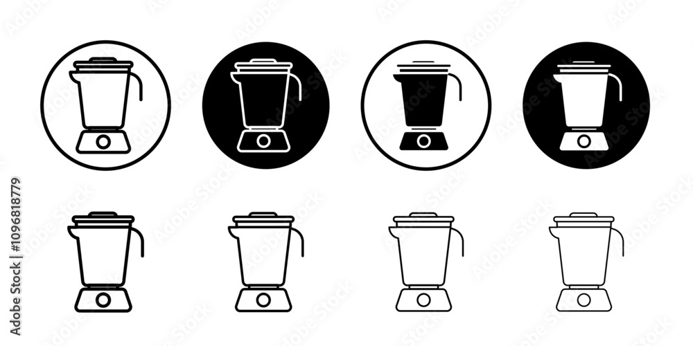 Poster Blender icon web design in vector