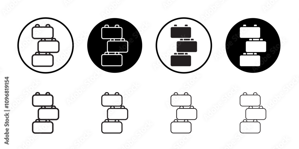 Poster building toy icon web design in vector