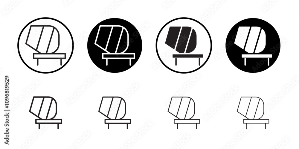 Poster cement mixers icon web design in vector