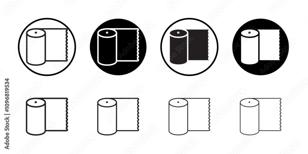 Aufkleber Carpet roll icon web design in vector