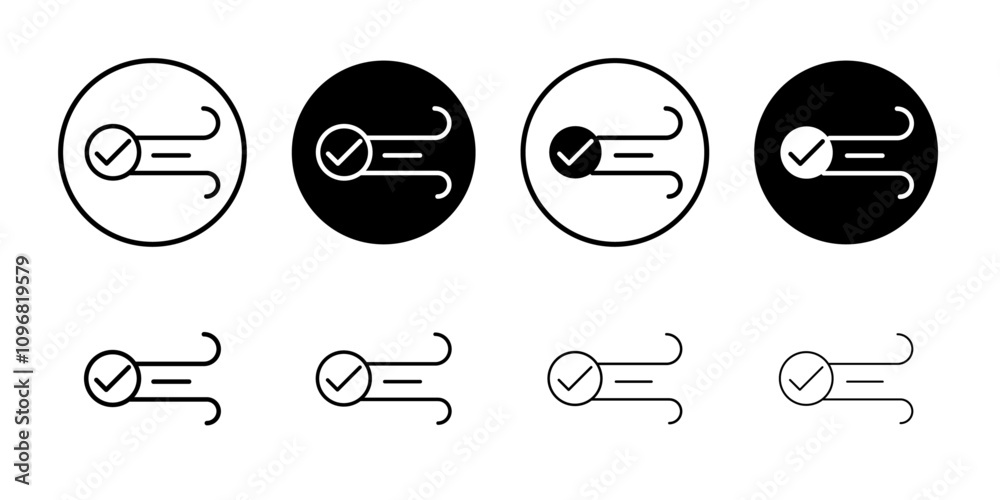 Poster Clean Air Icon web design in vector