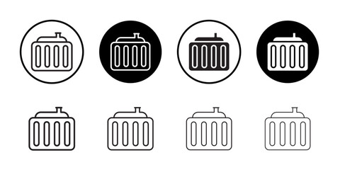 Car radiator Icon web design in vector