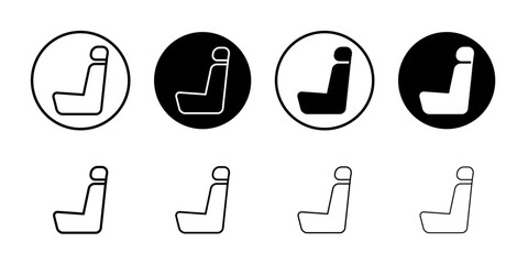 Car seat icon web design in vector