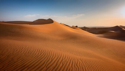 Beautiful Sand dune desert landscape in Saudi Arabia.