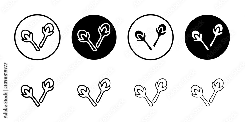 Poster Cloves icon web design in vector