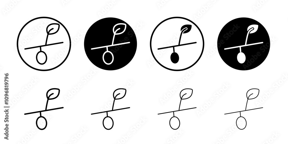Poster cocoon icon web design in vector