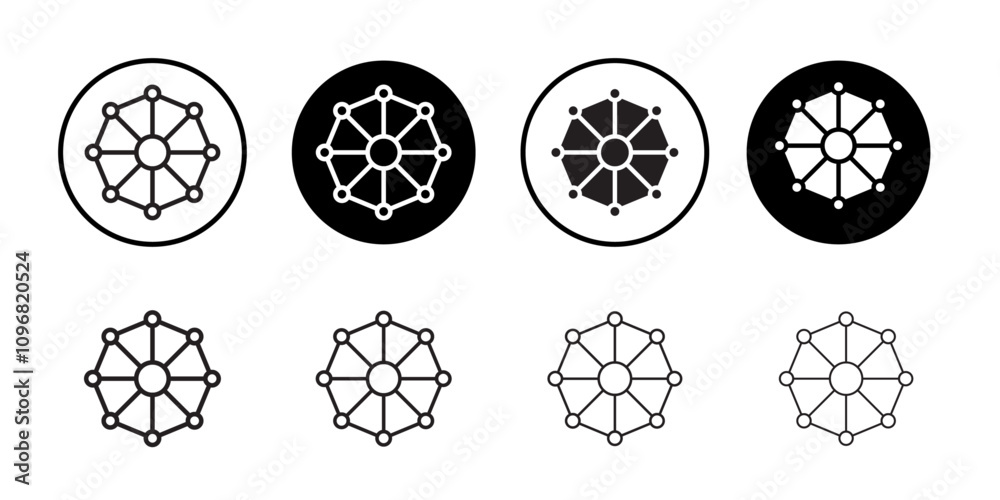 Poster Dependency icon web design in vector