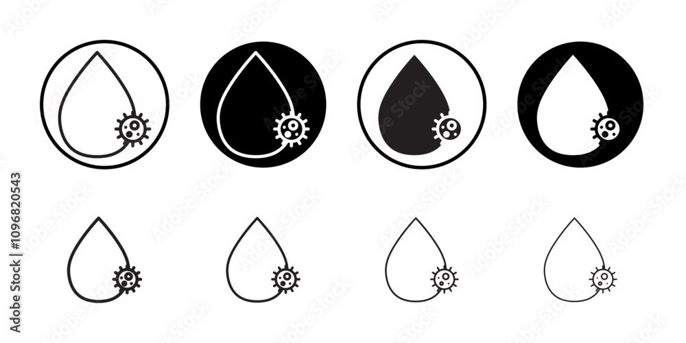 Poster dirty water drop icon web design in vector