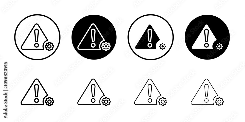 Aufkleber failure icon web design in vector