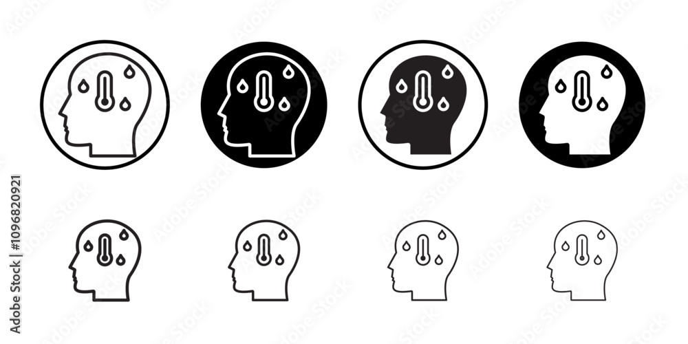 Poster Fever icon web design in vector