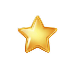 Fototapeta premium Bright 3D Five-Pointed Star Illustration for Festival Decorations, Card Designs, and Celebratory Themes with Vector Decorative Elements.