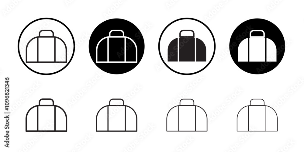 Poster Handbag icon web design in vector