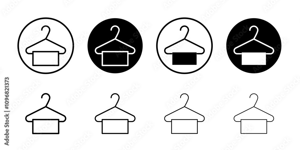 Aufkleber hanger icon web design in vector