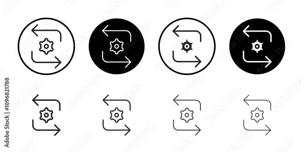 Poster Implementation icon web design in vector